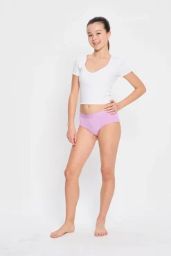 Braga Menstrual Adolescente Boyleg Algodón Orgánico Flujo Abundante Pink