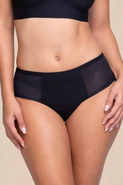 Braga menstrual con malla negra – Absorción fuerte