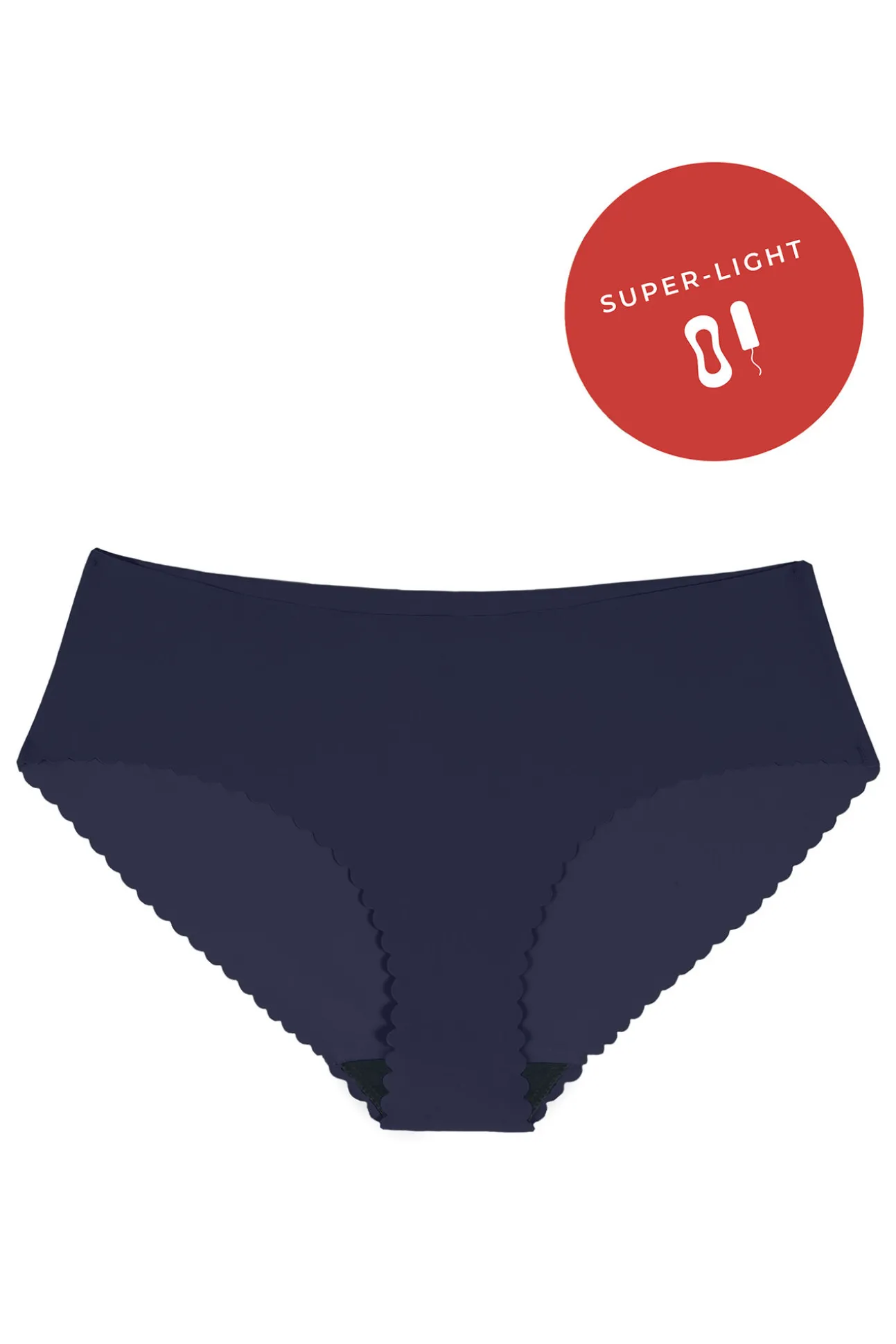 Braga menstrual Everyday azul – Absorción súper ligera