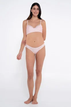 Braga premamá canalé estampado vichy