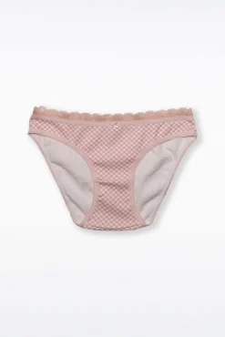 Braga premamá canalé estampado vichy