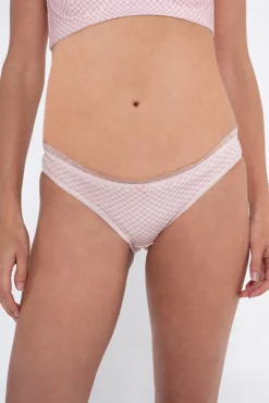 Braga premamá canalé estampado vichy