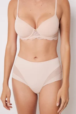 Braga reductora alta nude encaje