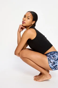 Braga short menstrual clásica bambú Le Mer Blue Moderada