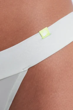 Braga tanga microfibra brillo verde