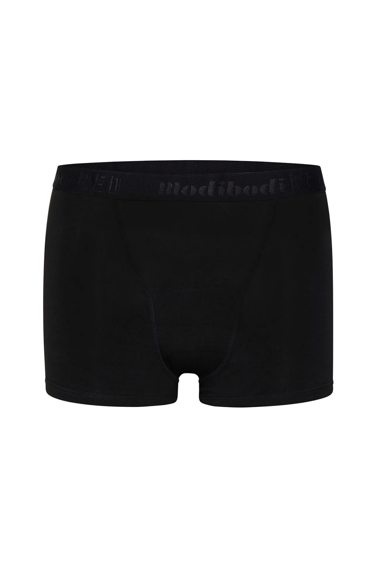 Braguita menstrual adolescente hipster boyshort algodón orgánico negra absorción Moderada Abundante