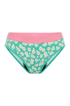 Braguita menstrual adolescente hipster algodón orgánico Daisy Chain Pink absorción moderada abundante