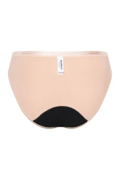 Braguita menstrual adolescente hipster algodón orgánico negra absorción moderada abundante