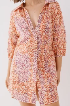 Caftán túnica estampado