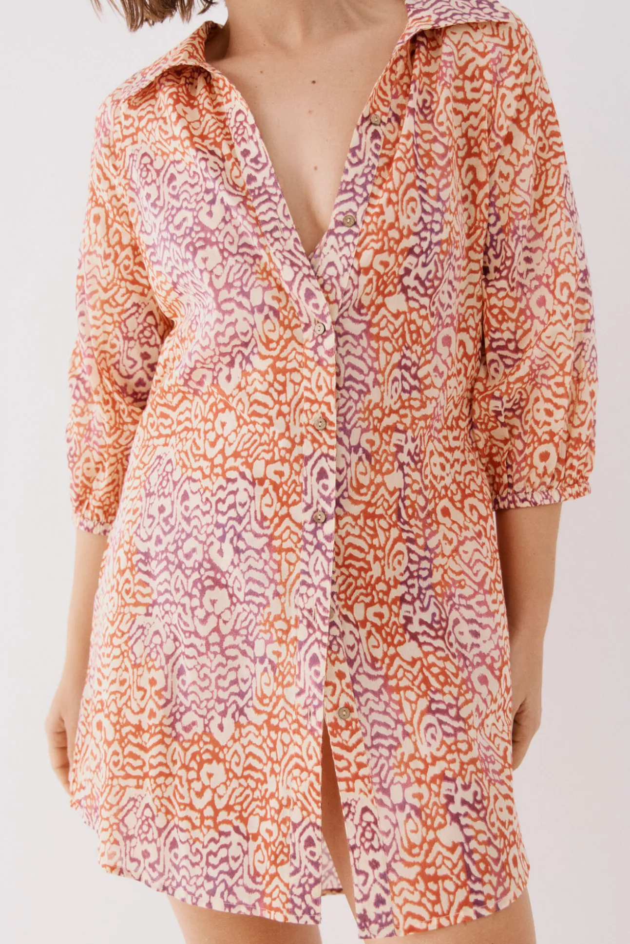 Caftán túnica estampado