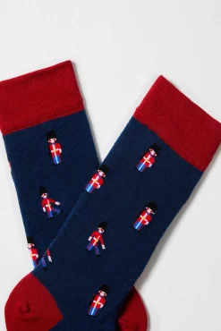 Calcetines altos estampado gatos algodón orgánico