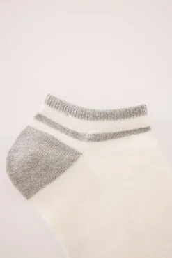 Calcetines cortos blancos lurex