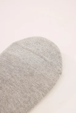 Calcetines invisibles gris lurex