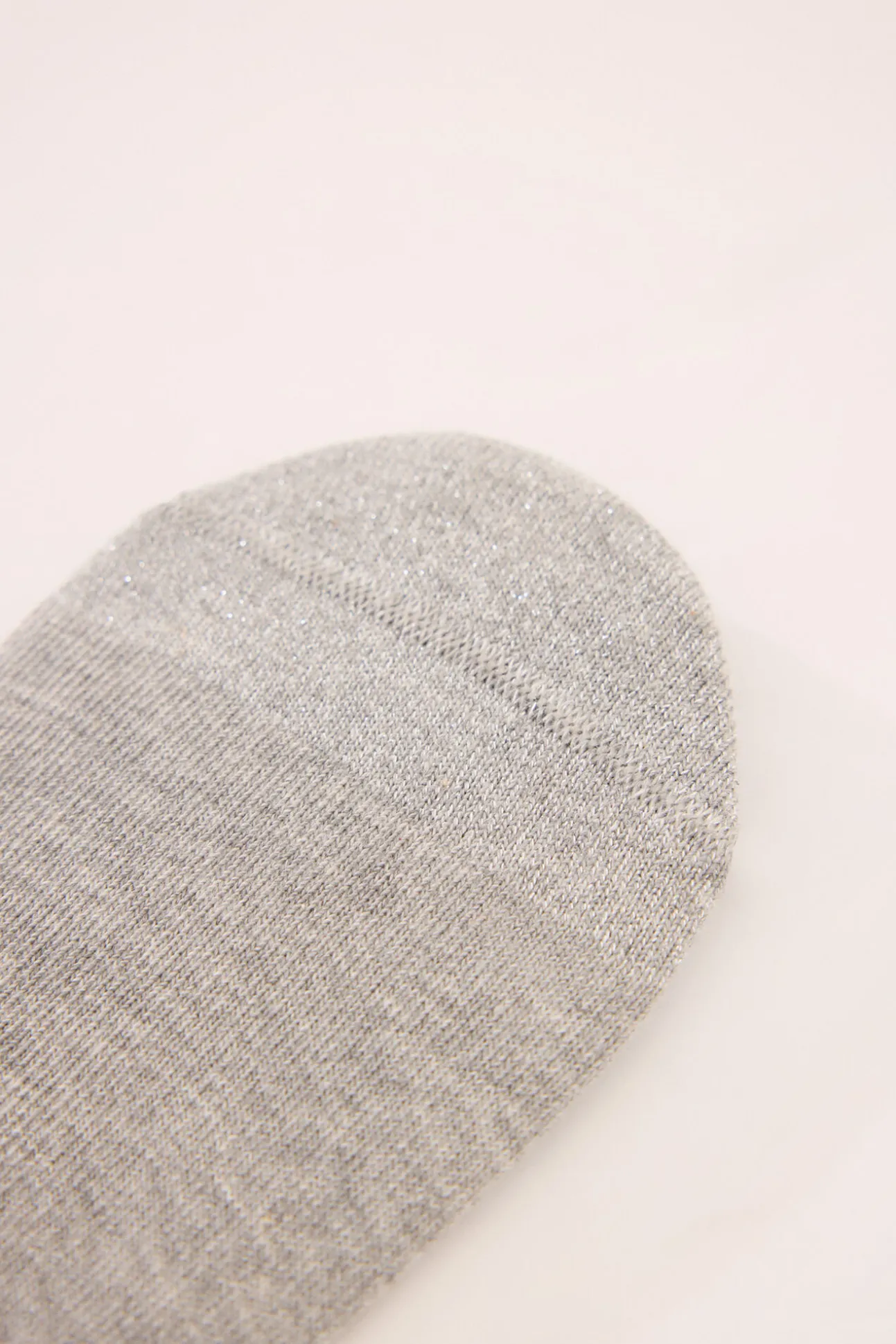 Calcetines invisibles gris lurex