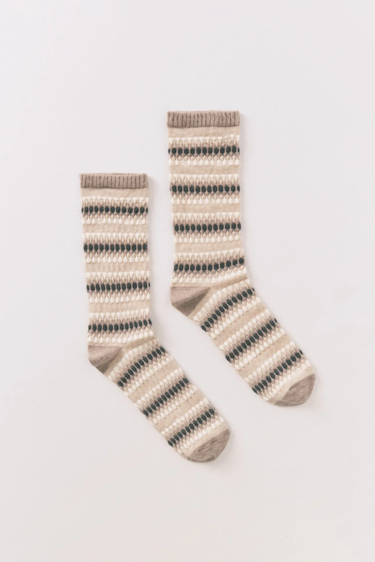 Calcetines largos rombos azul medio