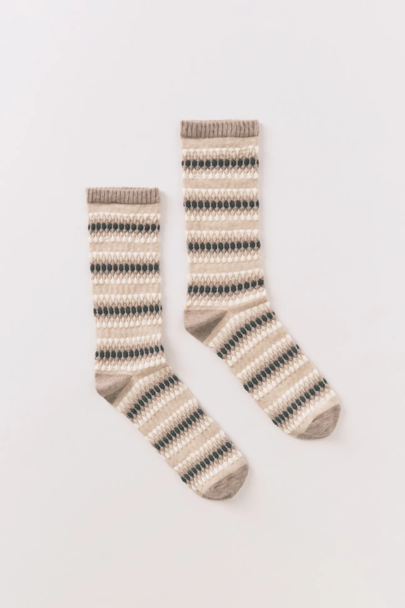 Calcetines largos rombos azul medio
