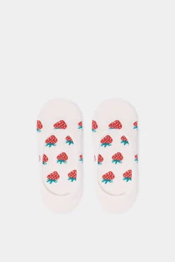 Calcetín invisible fresas
