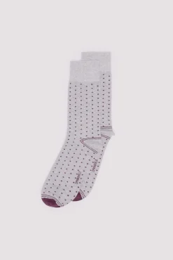 Calcetín jacquard lunares