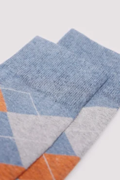 Calcetín jacquard rombos