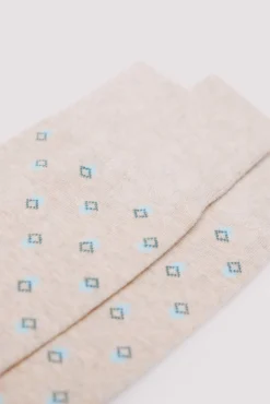 Calcetín largo jacquard