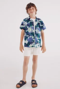 Camisa flores niño