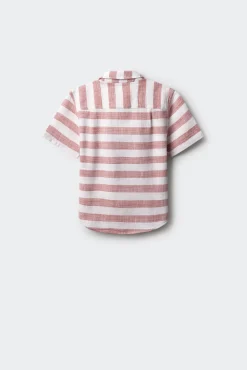 Camisa manga corta rayas niño