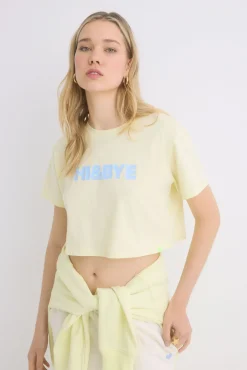 Camiseta 100% algodón amarillo