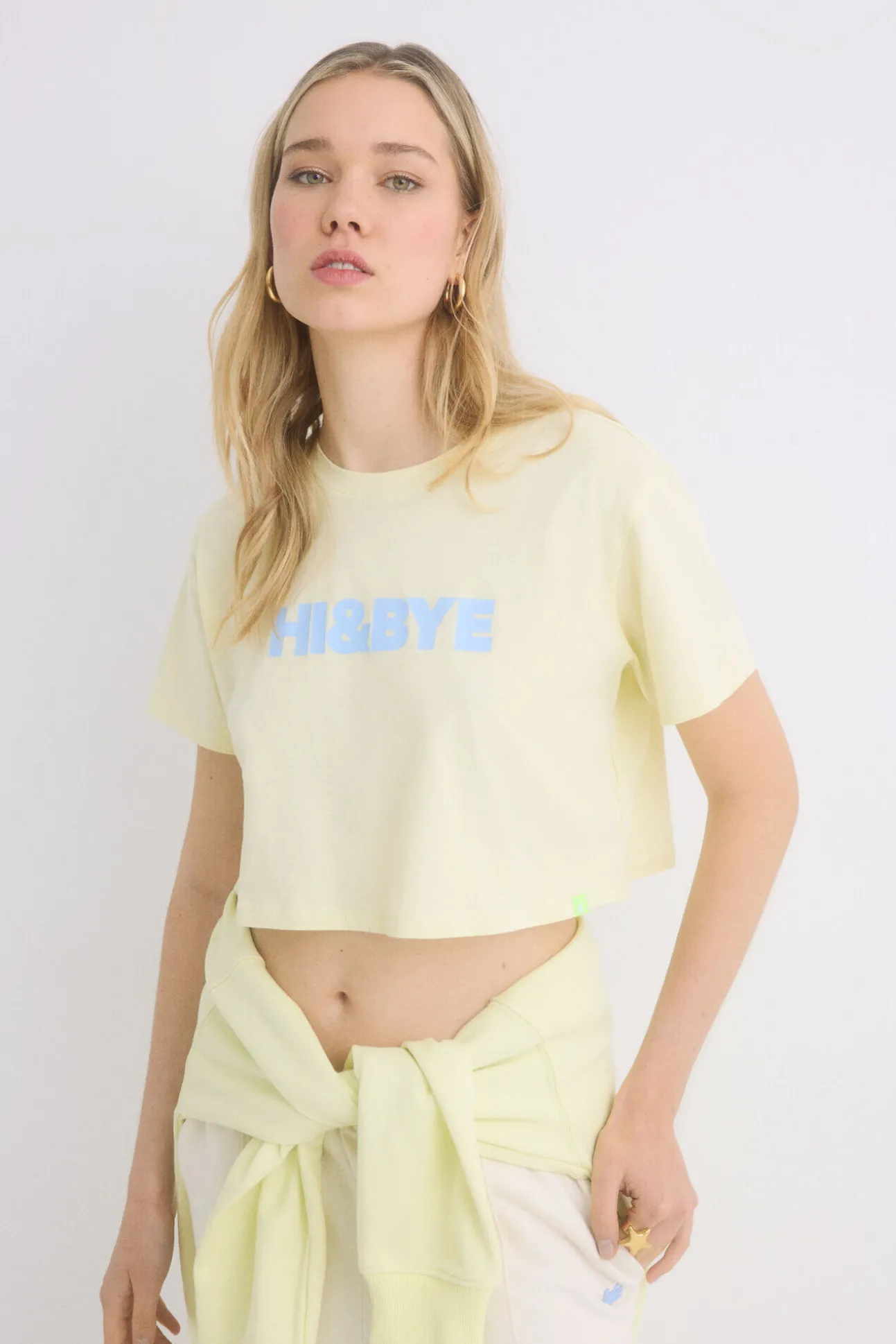 Camiseta 100% algodón amarillo