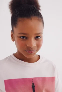 Camiseta Bonjour niña