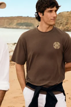 Camiseta bordados círculo