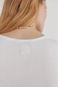 Camiseta básica canalé sin mangas