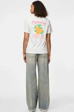 Camiseta básica con print