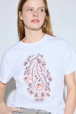 Camiseta básica estampada