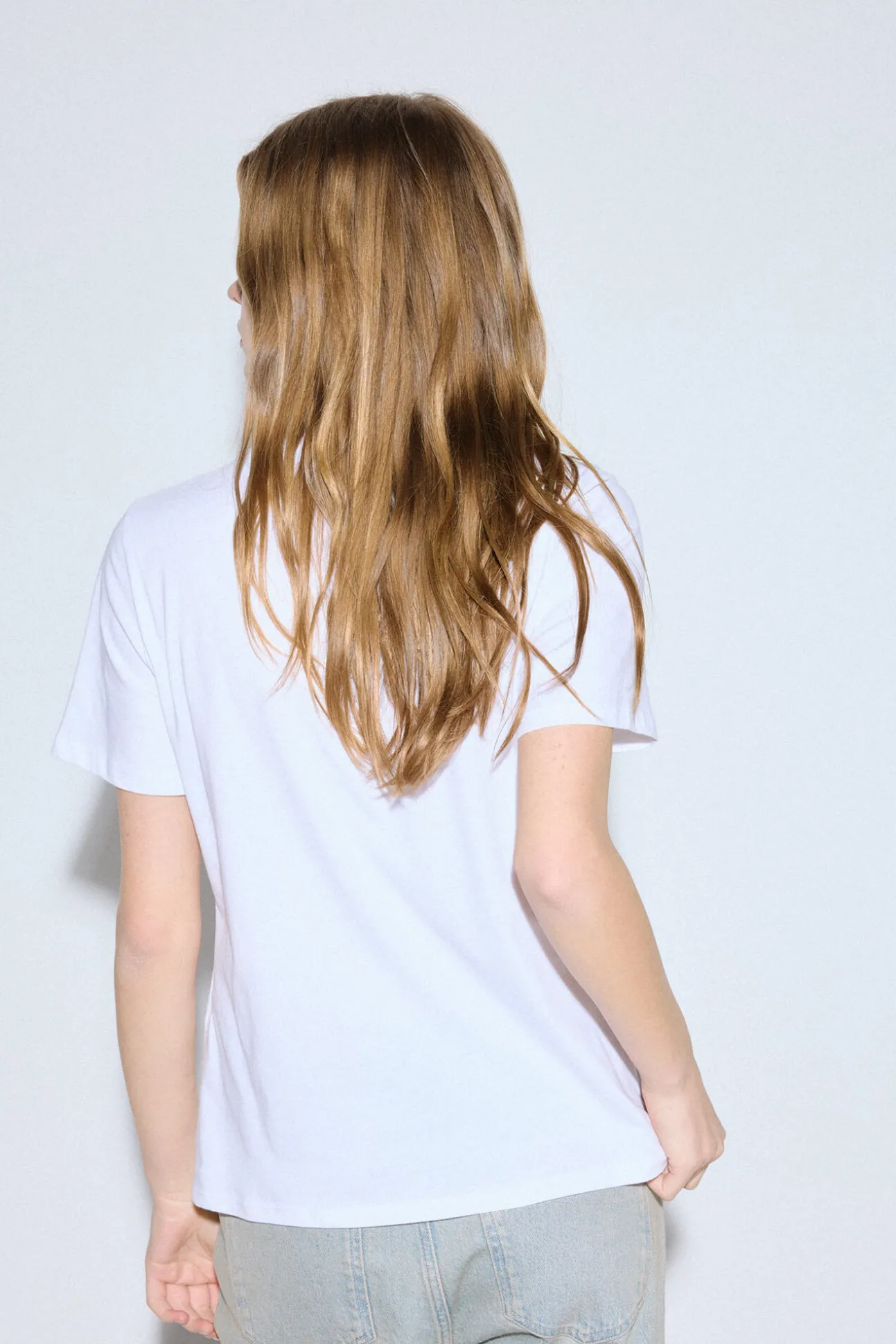 Camiseta básica estampada
