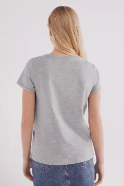 Camiseta básica manga vuelta