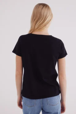 Camiseta básica manga vuelta