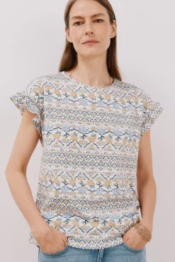 Camiseta básica volante