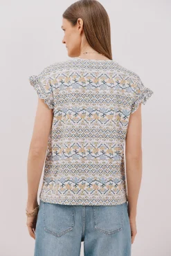 Camiseta básica volante