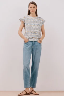 Camiseta básica volante
