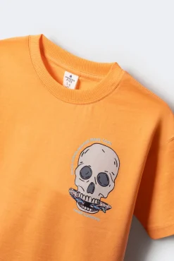 Camiseta calavera niño