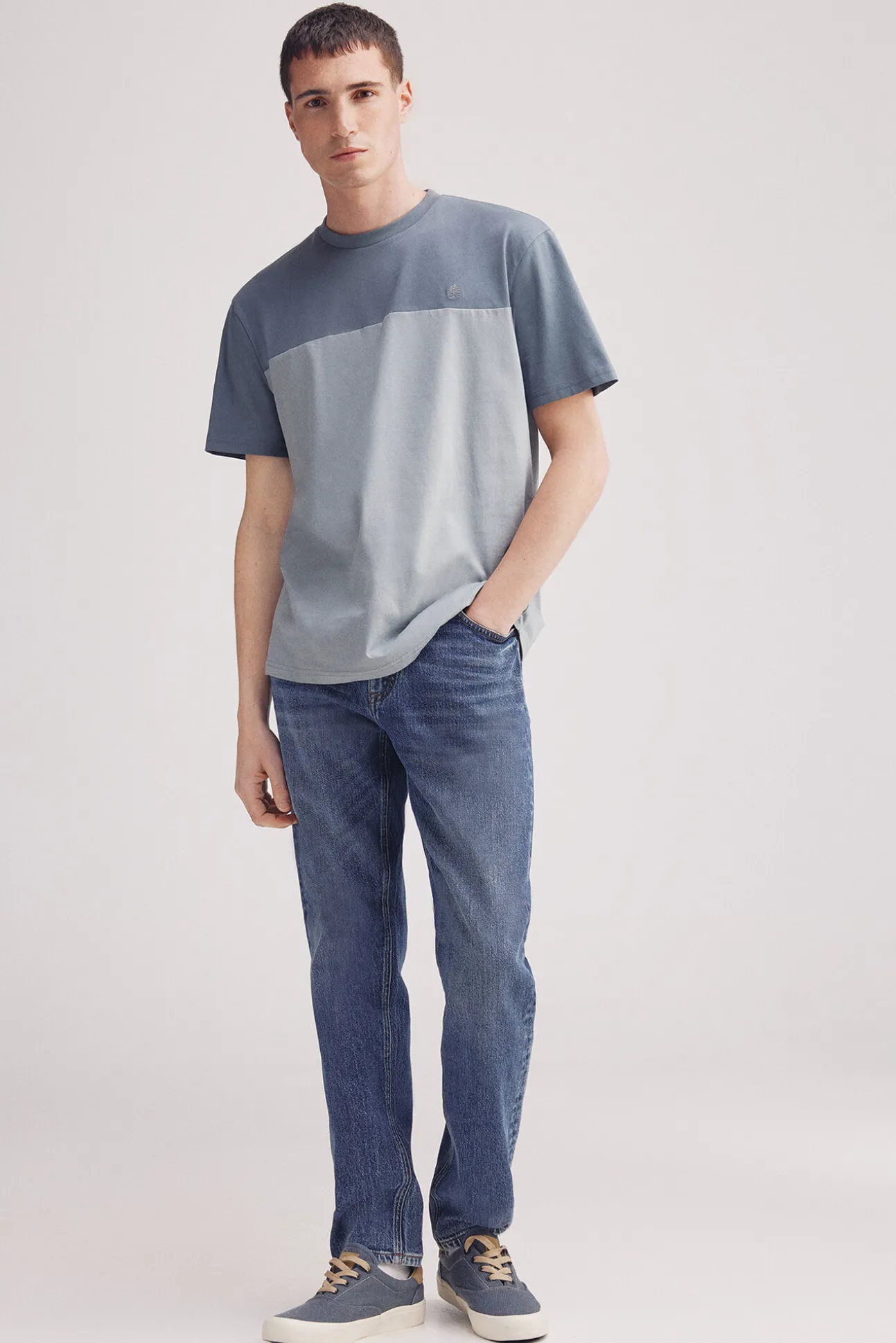 Camiseta color block