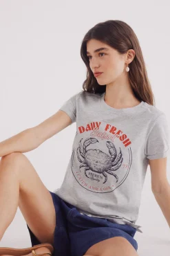 Camiseta "Daily fresh seafood"