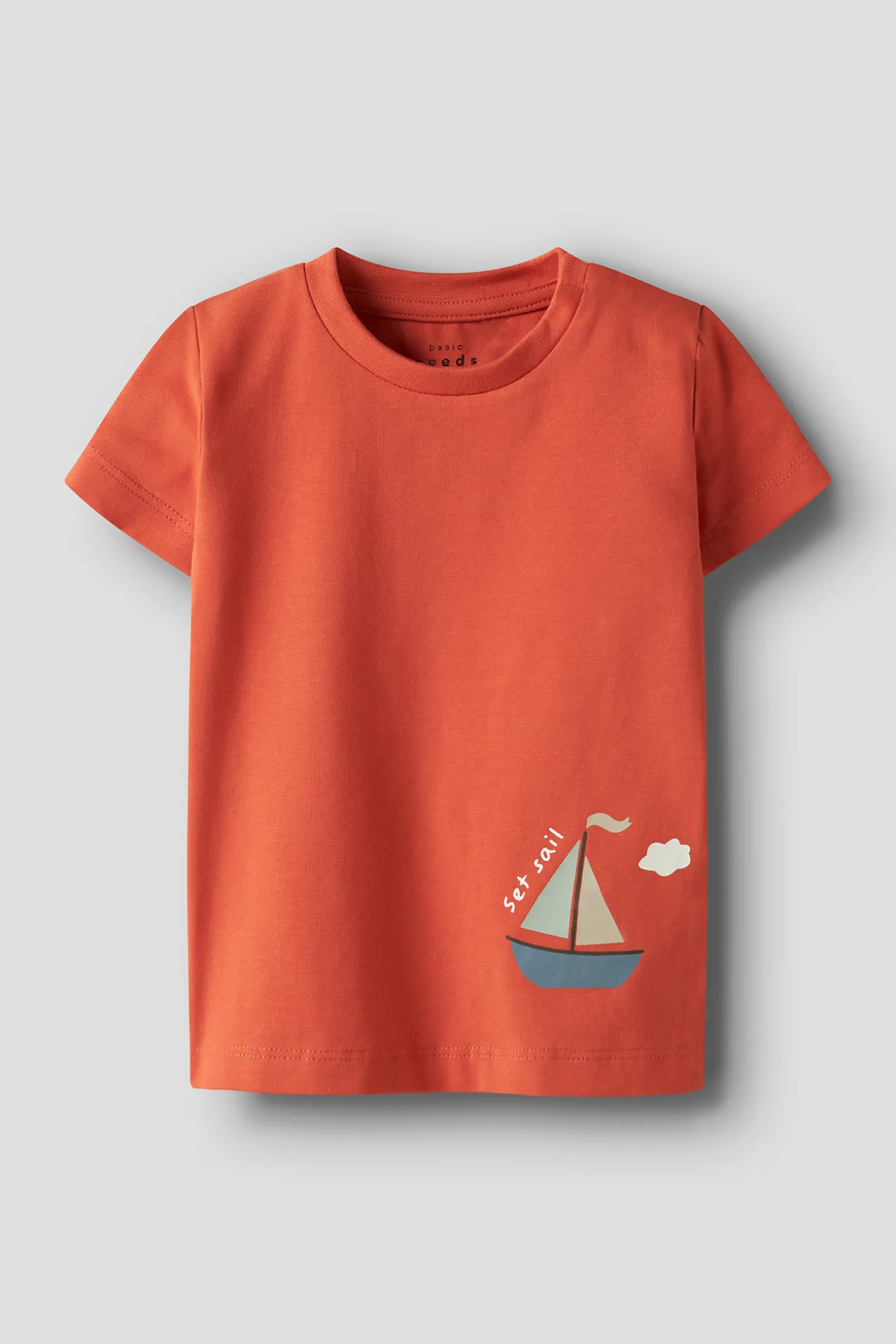 Camiseta de manga corta con algodón orgánico
