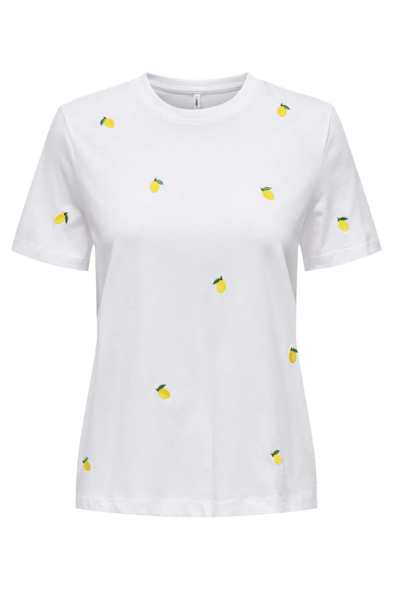 Camiseta de manga corta detalle bordados