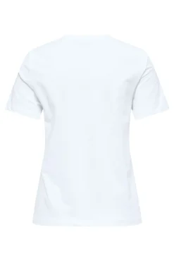 Camiseta de manga corta detalle bordados