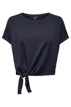Camiseta de manga corta detalle nudo