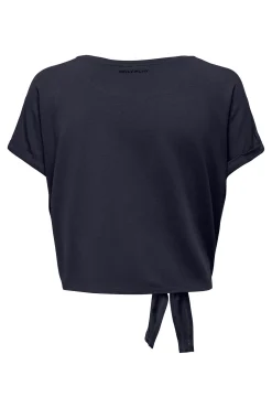 Camiseta de manga corta detalle nudo