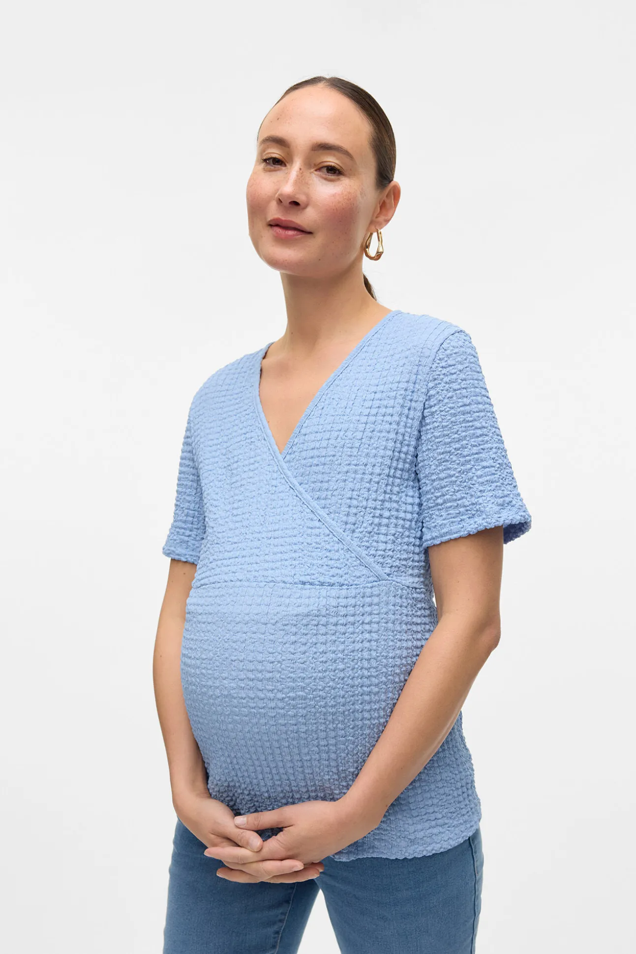 Camiseta de manga corta maternity y lactancia