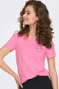 Camiseta de manga corta y cuello redondo