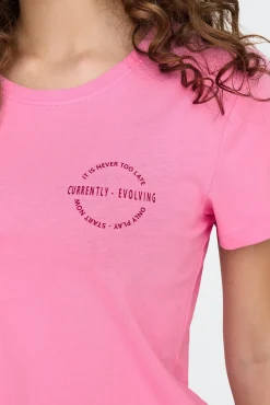 Camiseta de manga corta y cuello redondo
